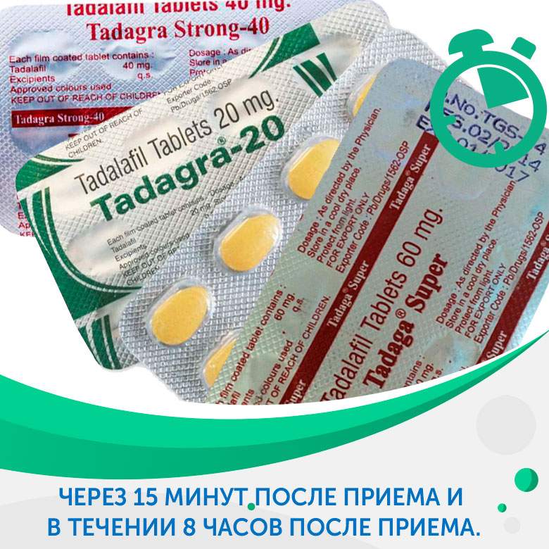 Через сколько наступает эффект Tadagra